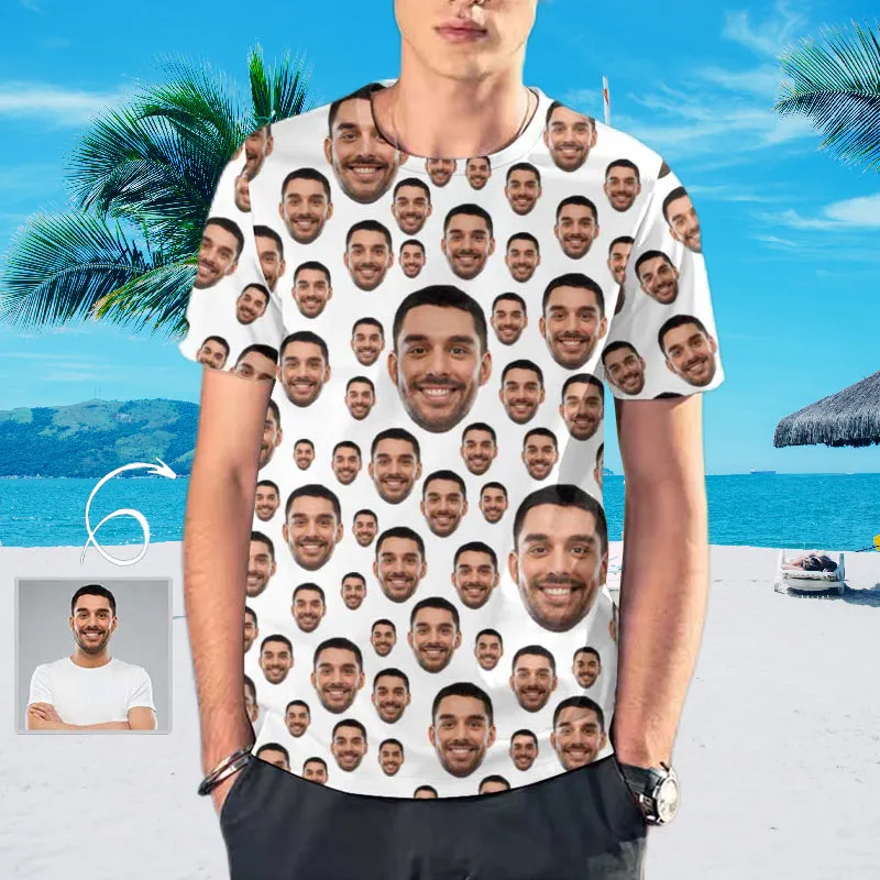Custom Face Shirts Selfie Head Men's T-shirt