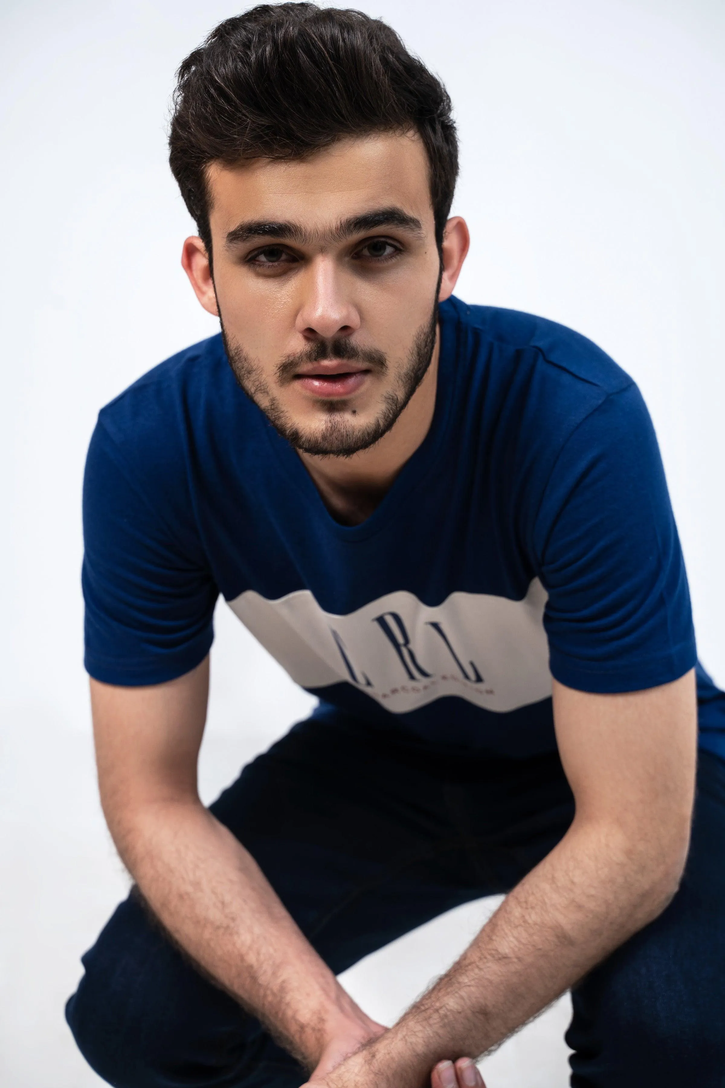 CUT & SEW T SHIRT NAVY