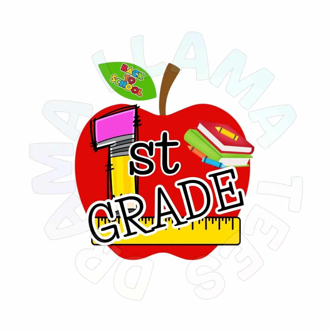 Drama Llama Original  *Any Grade* Back to School Tees | Apple Grades with Print *multiple color options*