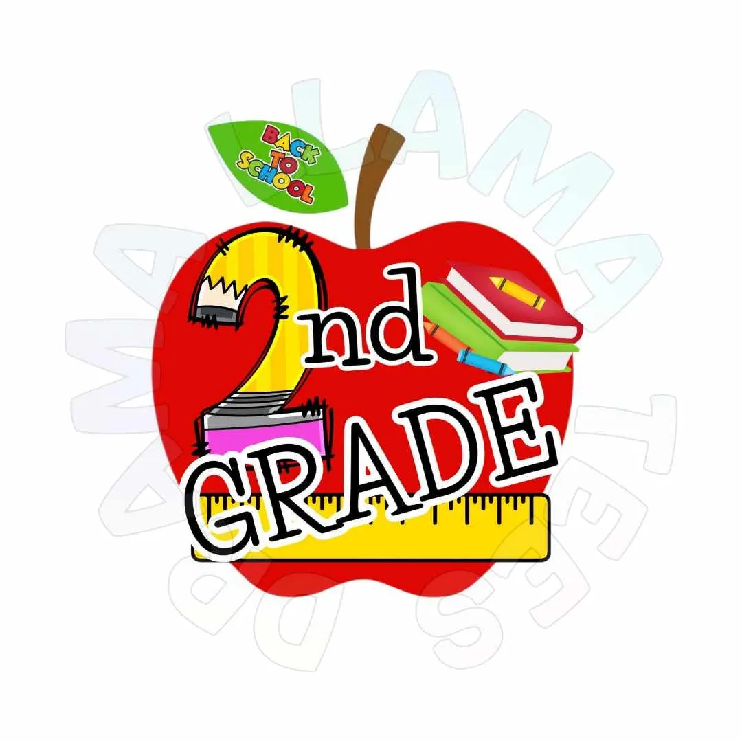Drama Llama Original  *Any Grade* Back to School Tees | Apple Grades with Print *multiple color options*