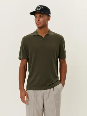 Emmanuel Polo Knit - Forest Green