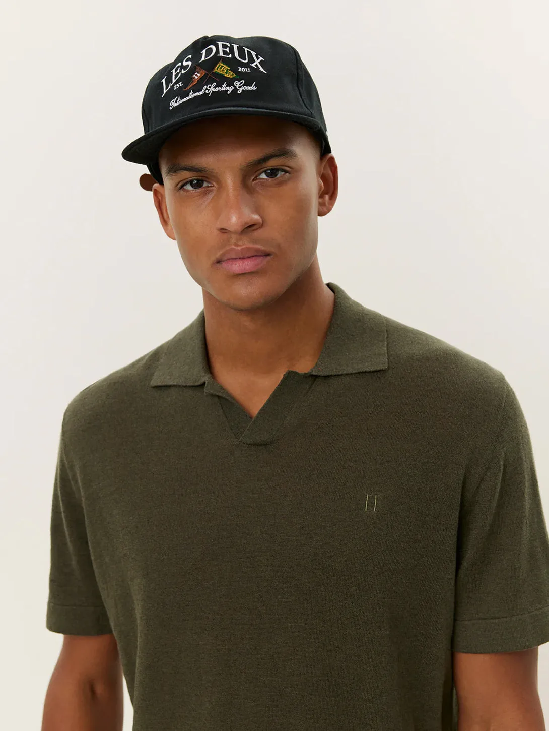 Emmanuel Polo Knit - Forest Green