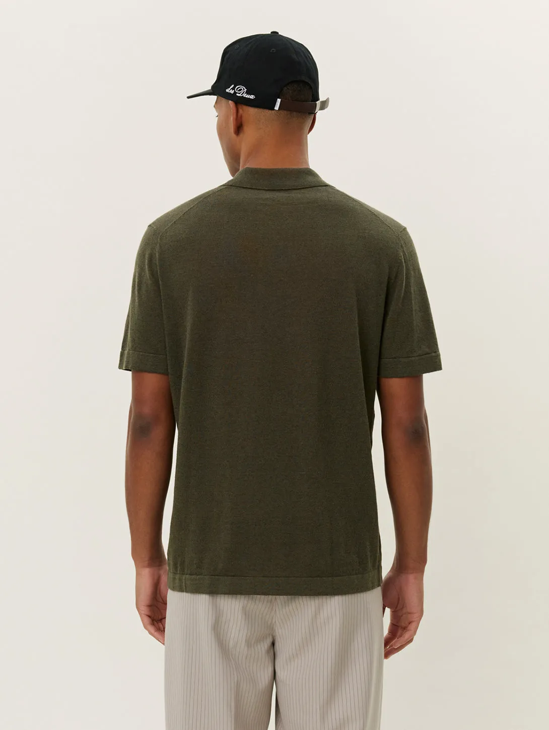 Emmanuel Polo Knit - Forest Green