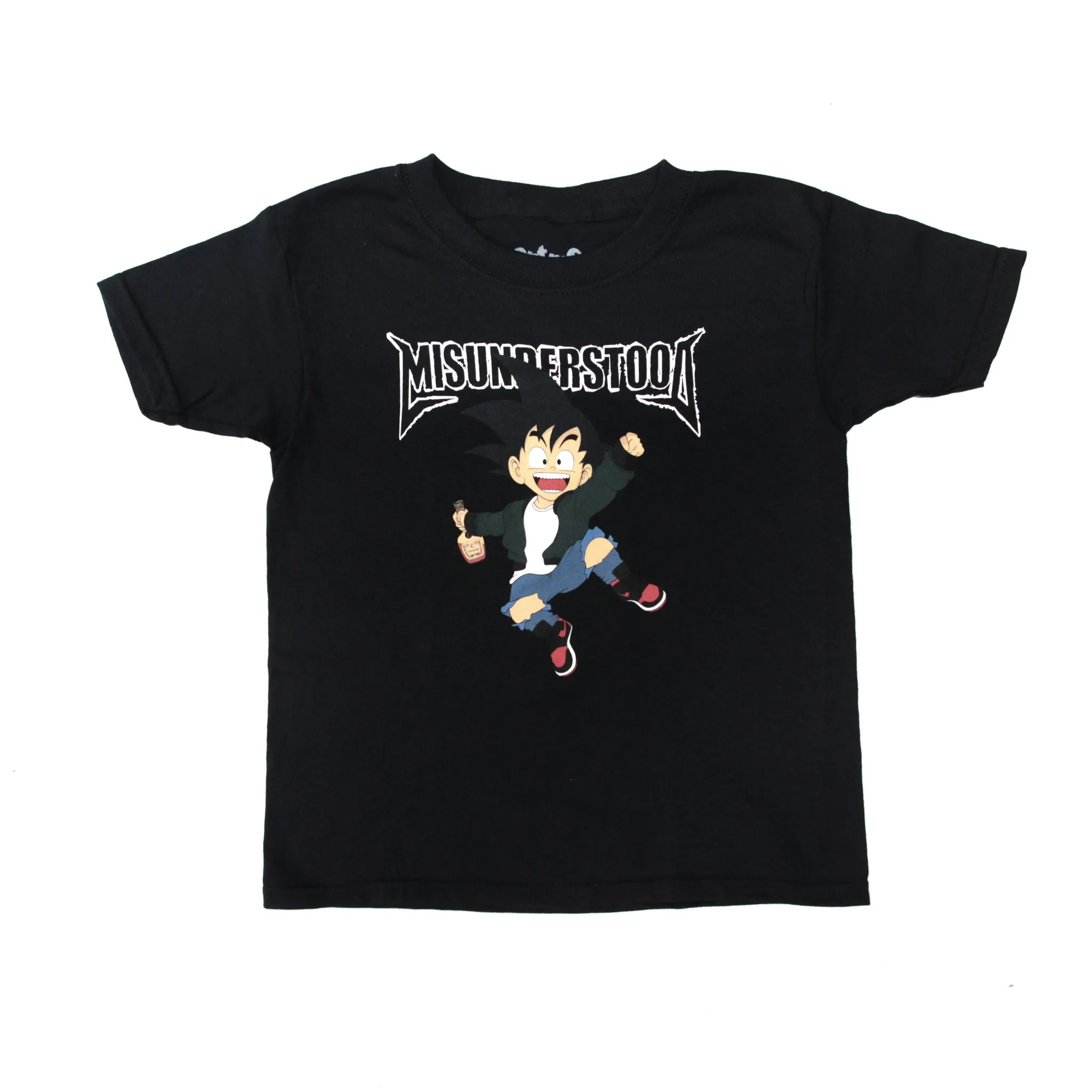 Entree Kids Size Goku Black Tee