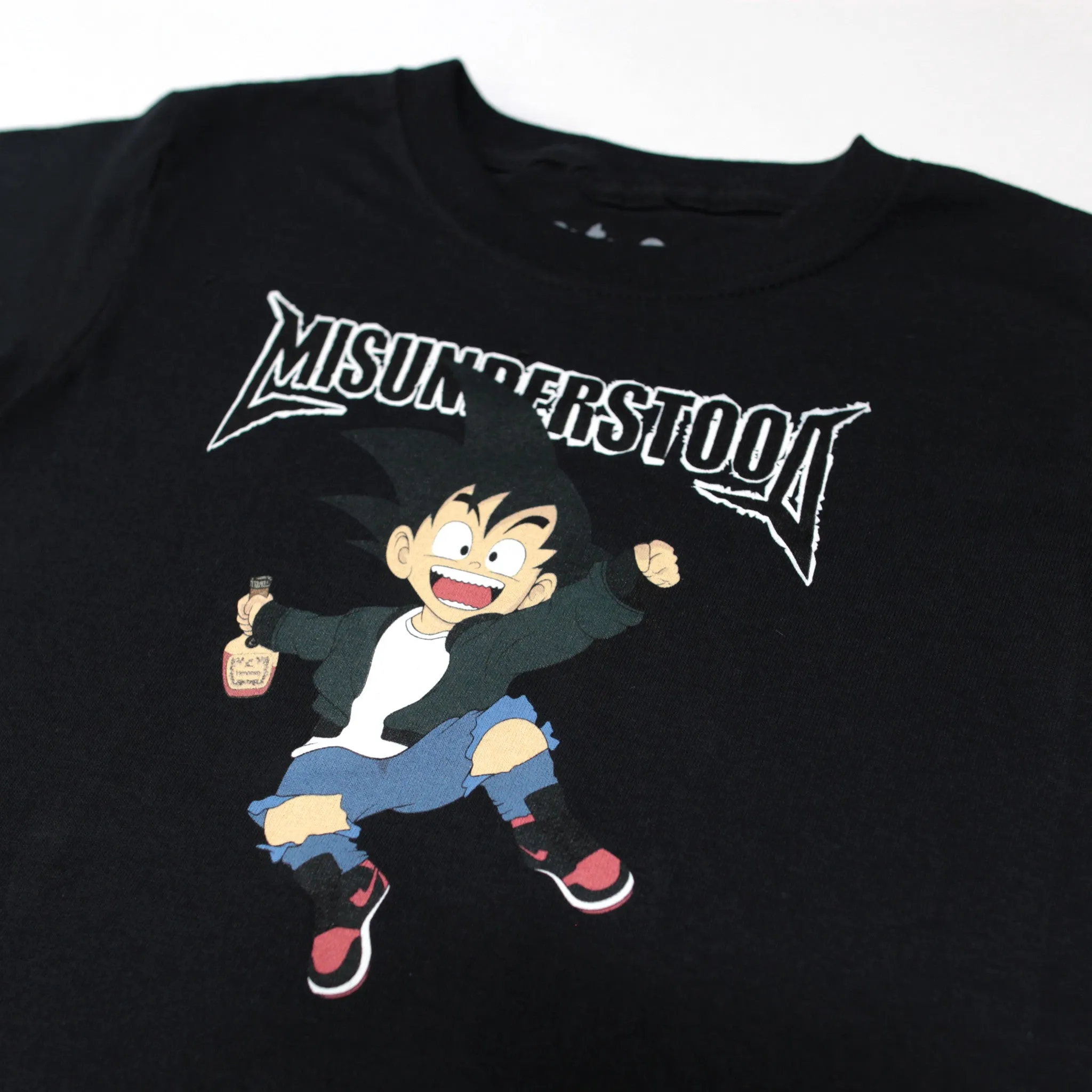 Entree Kids Size Goku Black Tee