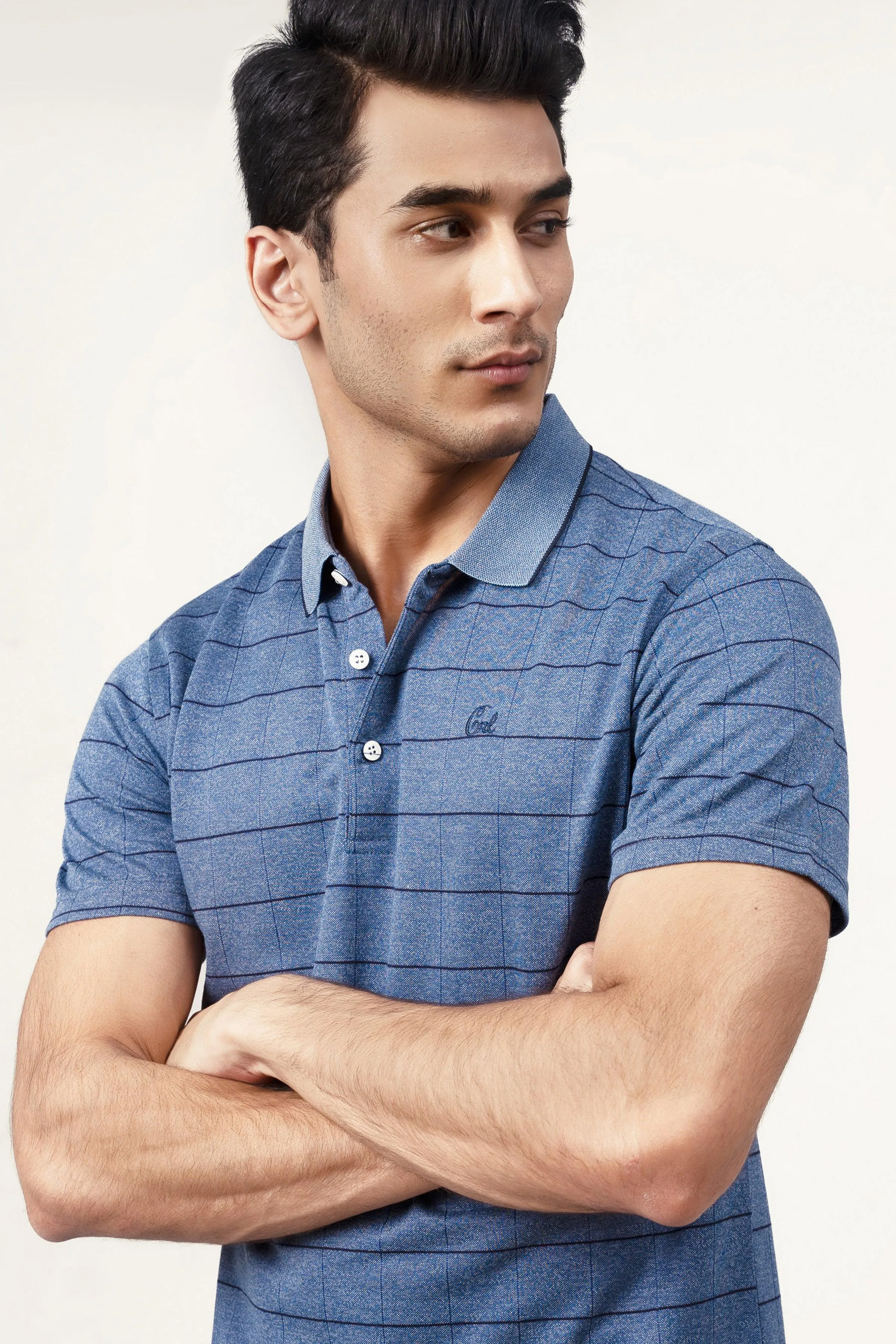 EXECUTIVE POLO BLUE MELANGE