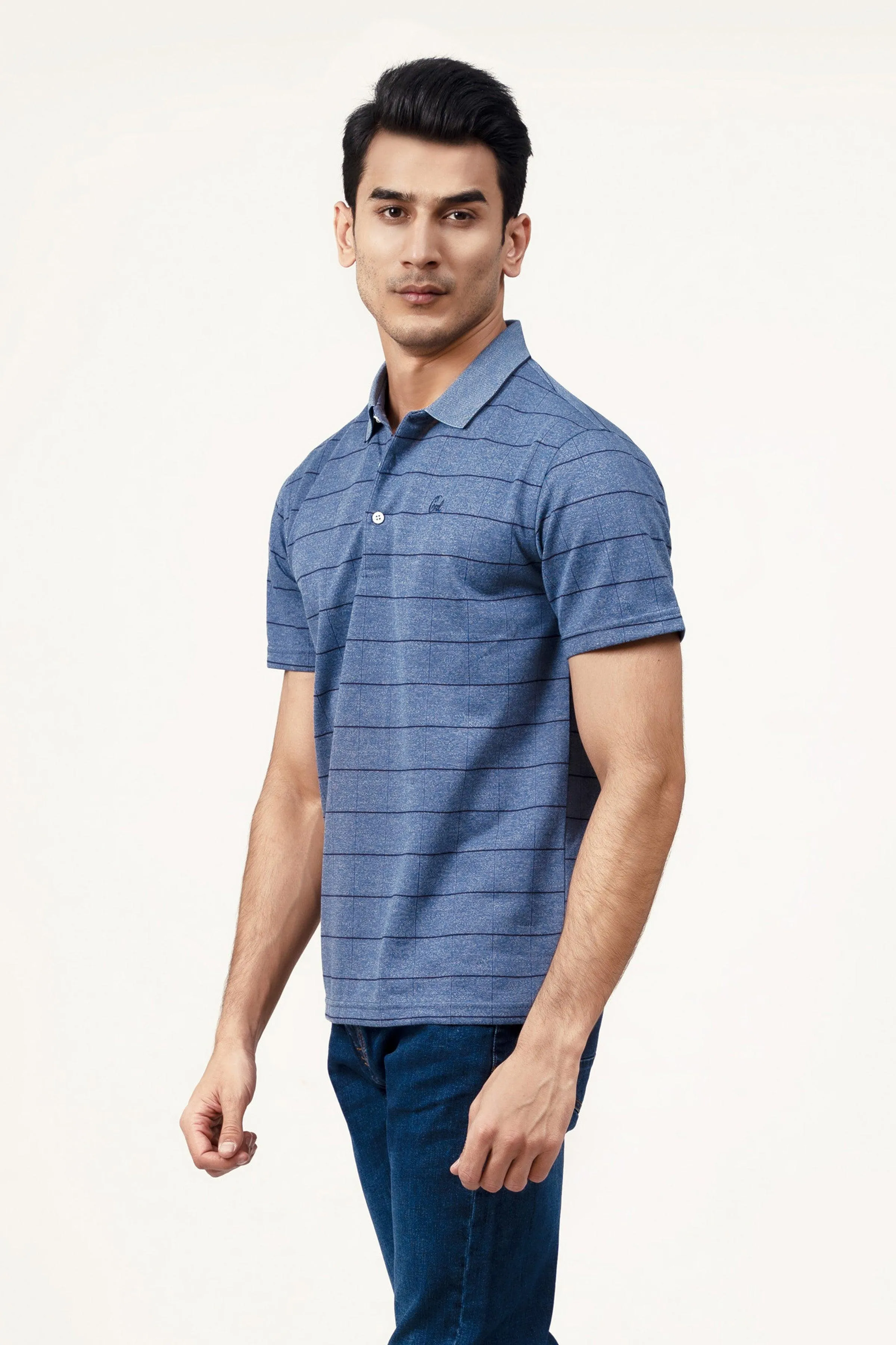 EXECUTIVE POLO BLUE MELANGE
