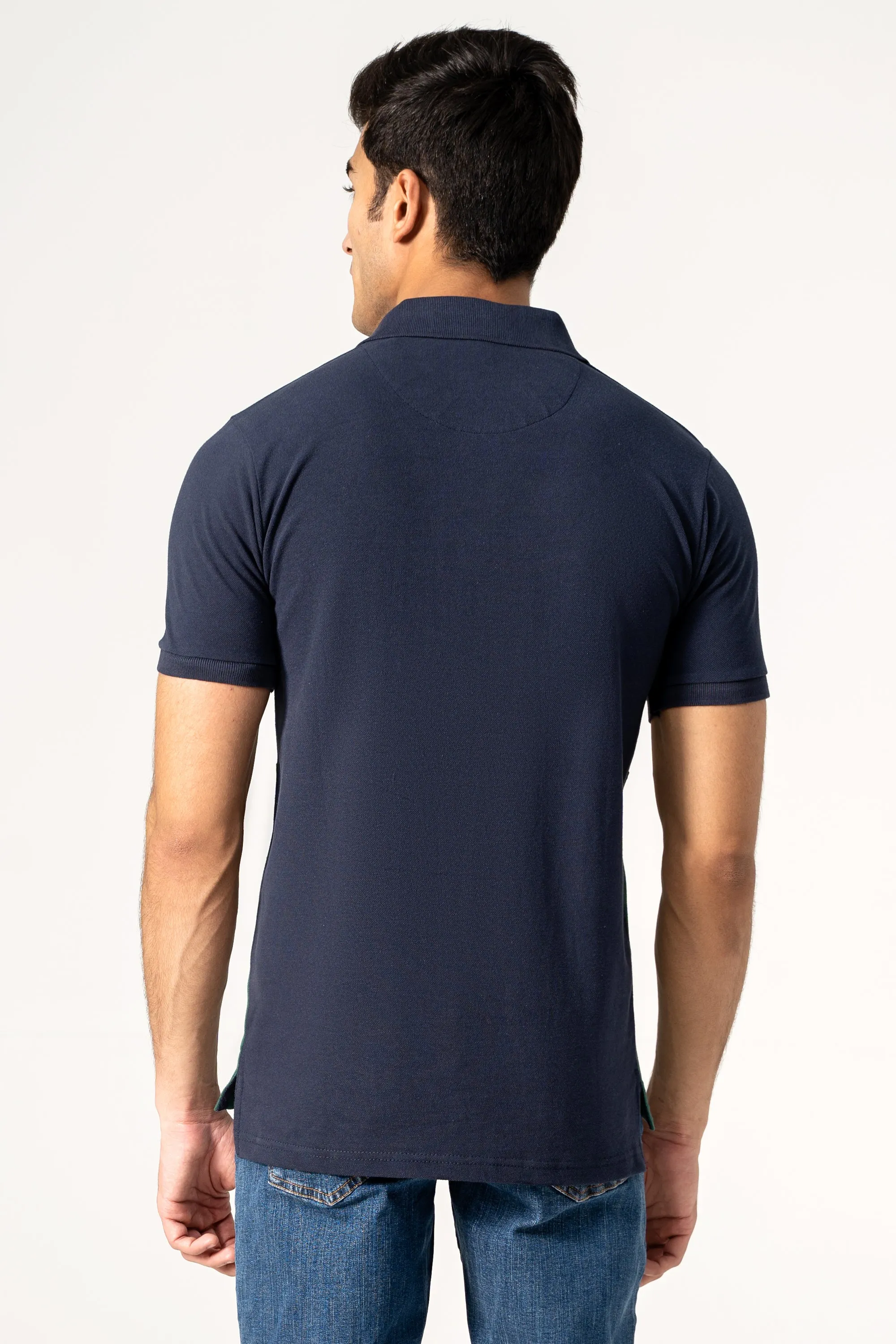 FASHION POLO NAVY WHITE GREEN