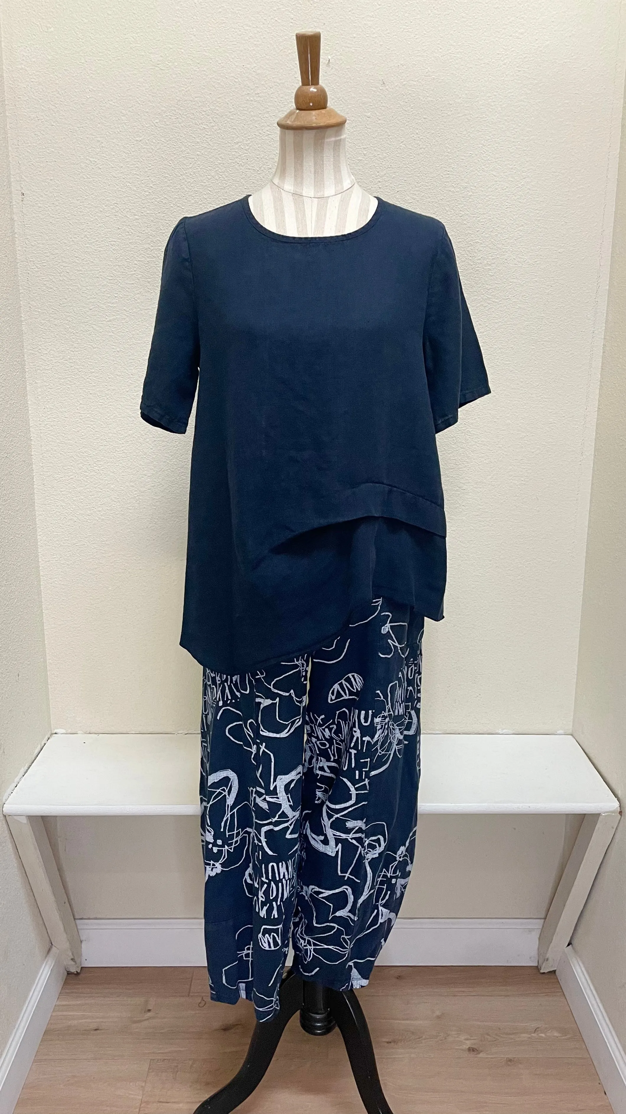 Fenini Lantern Crop Pant - C46306WINK