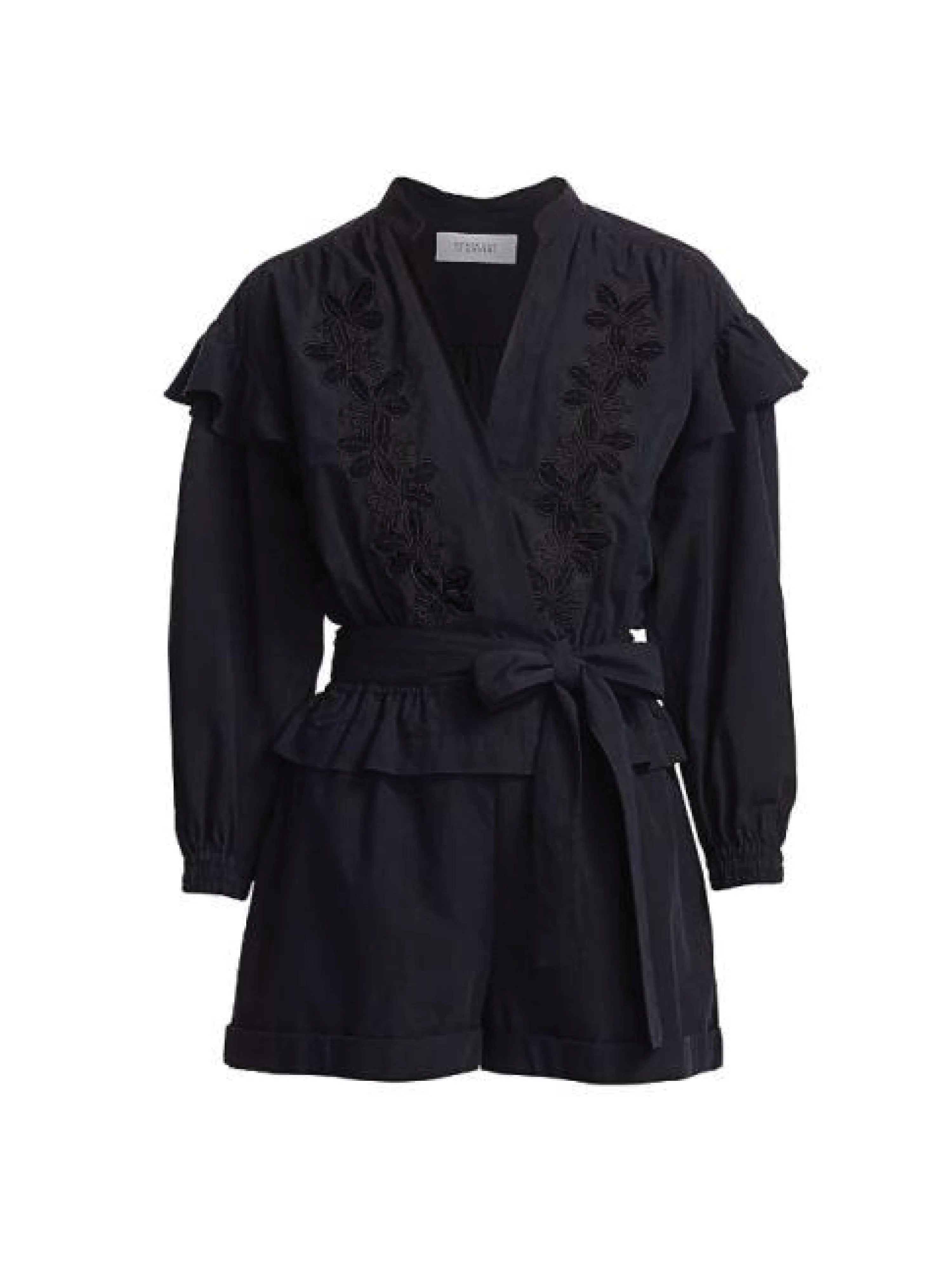 Floral Embroidered Romper