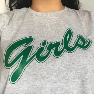 GILS T-SHIRT green txt girl gang shirt bachelorette party shirts 90s women tops tees babygirl tees quote shirt