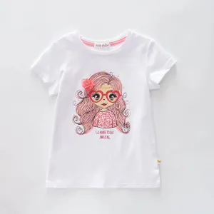 Girls Make Today Amazing Print Tee