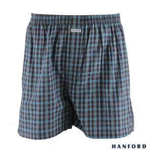 Hanford Men 100% Cotton Woven Boxer Shorts - Checkered SETI (1PC/SinglePack)