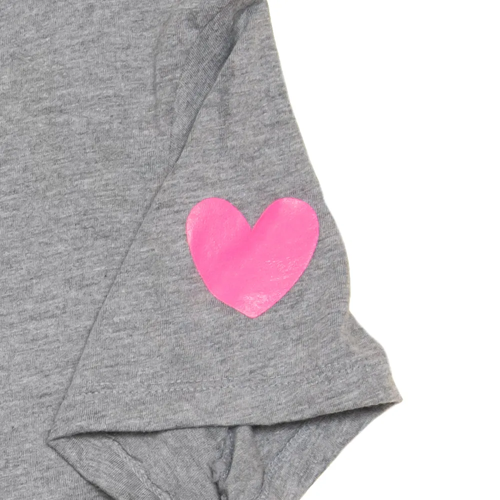 Heart On Sleeve Drape Tee