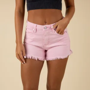 High Rise Pink Shorts