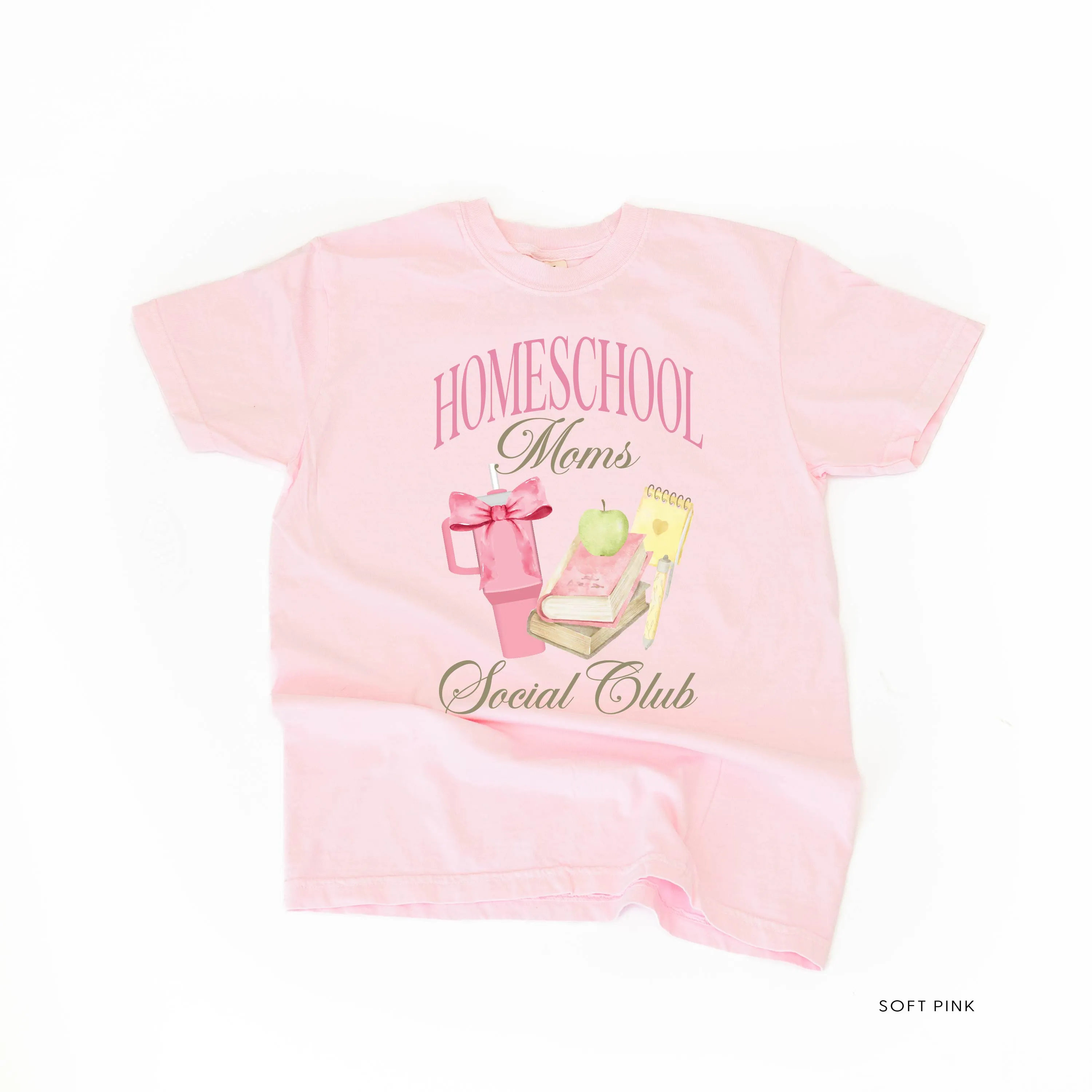Homeschool Moms Social Club - SHORT SLEEVE COMFORT COLORS TEE