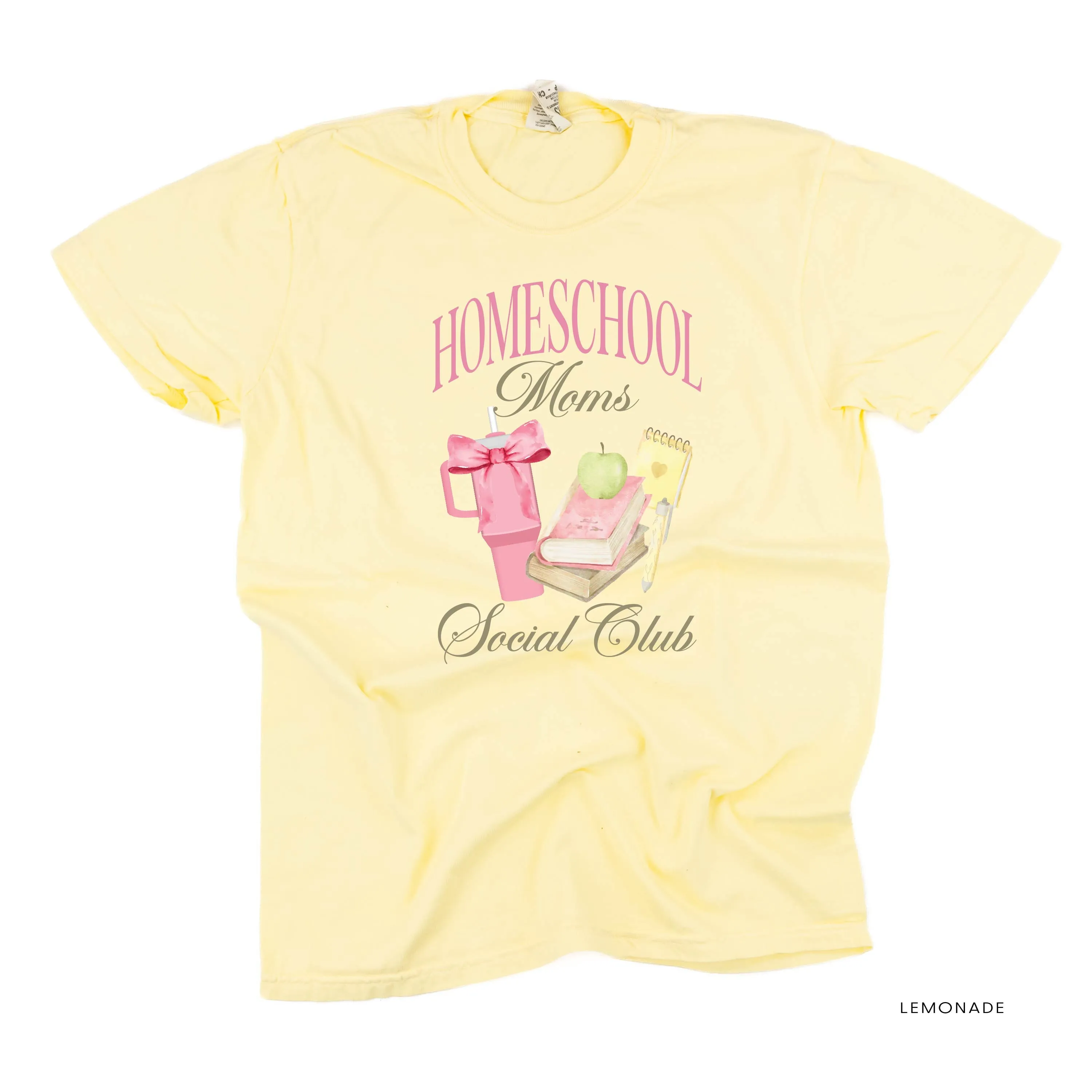 Homeschool Moms Social Club - SHORT SLEEVE COMFORT COLORS TEE
