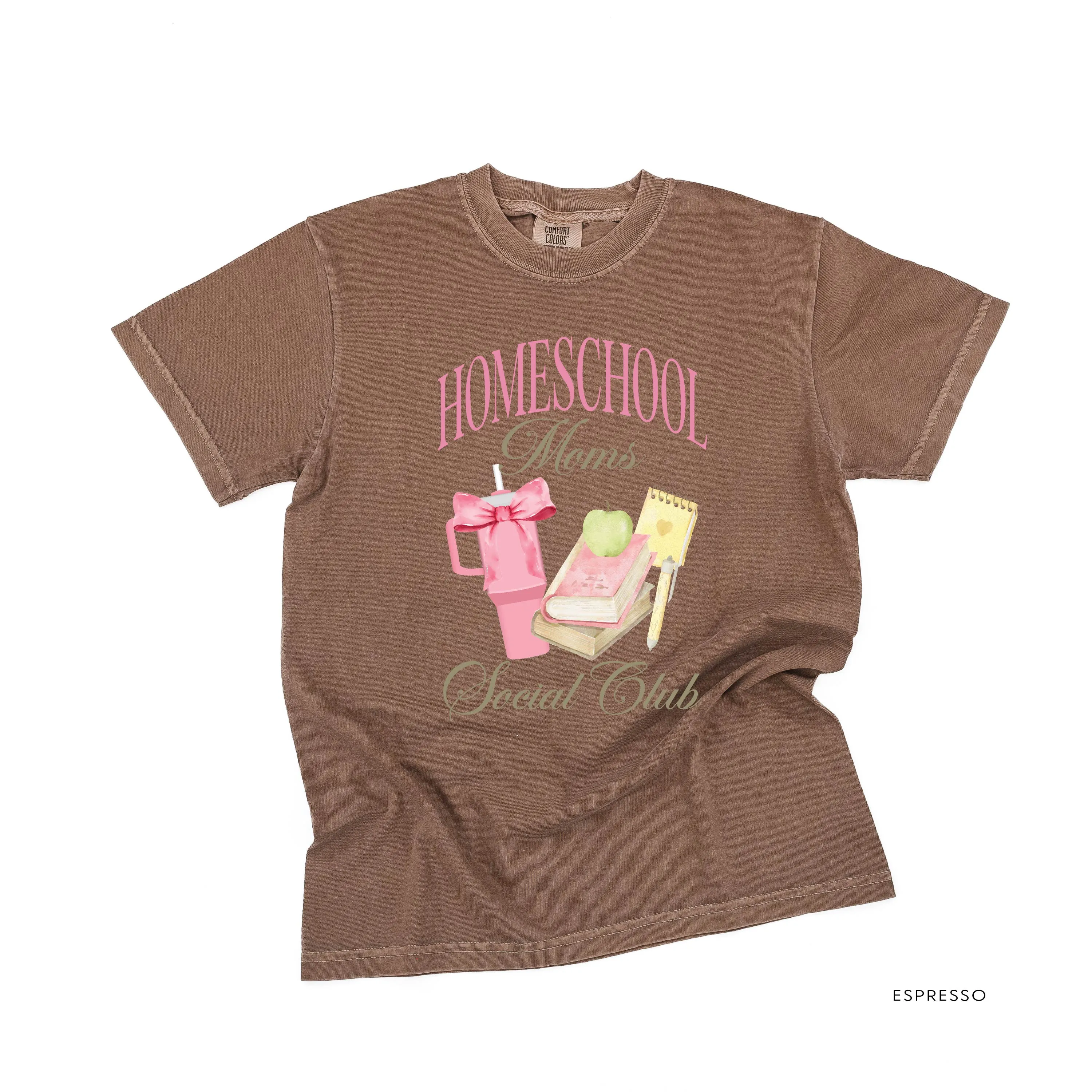 Homeschool Moms Social Club - SHORT SLEEVE COMFORT COLORS TEE