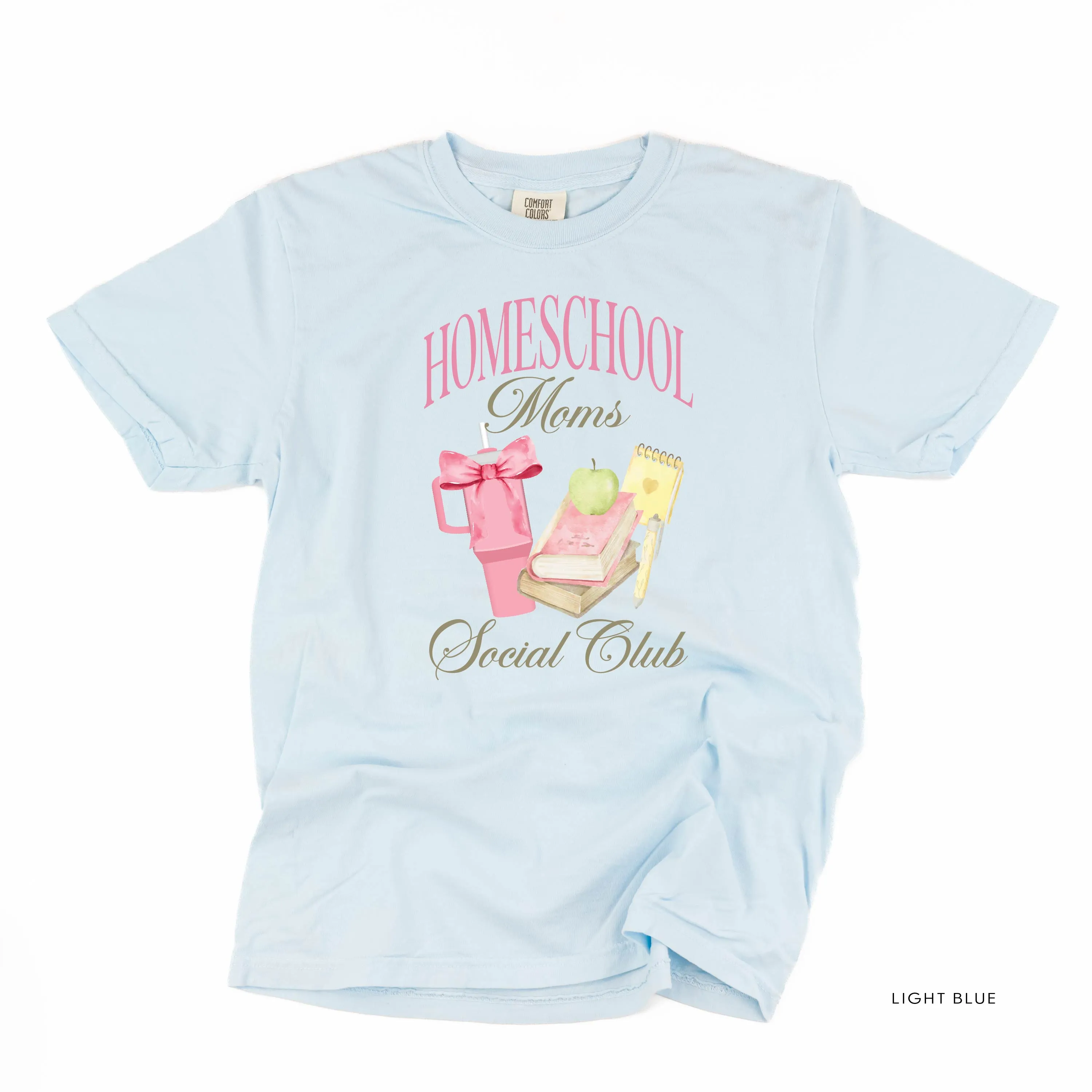 Homeschool Moms Social Club - SHORT SLEEVE COMFORT COLORS TEE