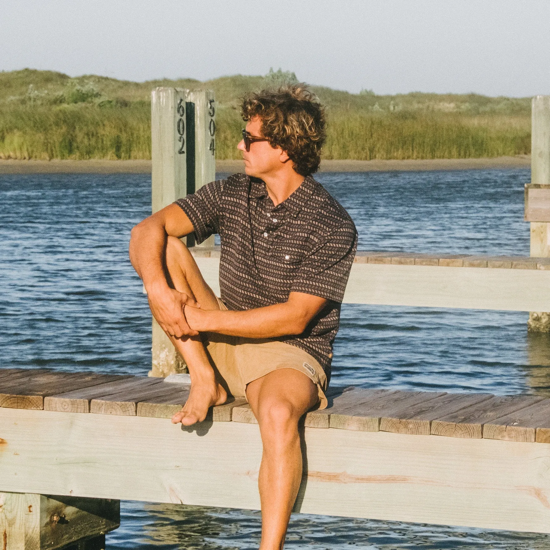 Howler Brothers Ranchero Jacquard Polo
