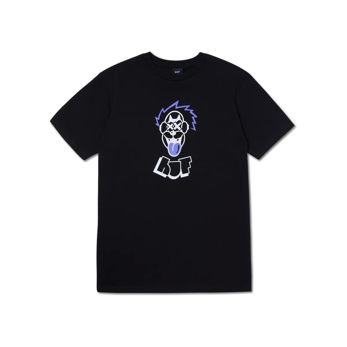 Huf Mens Party Wolf Short Sleeve T-Shirt Black TS01965 BLK