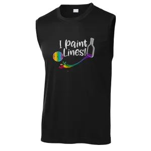 I Paint Pickleball Lines | Men's Sleeveless Pickleball Shirt | 100% Polyester