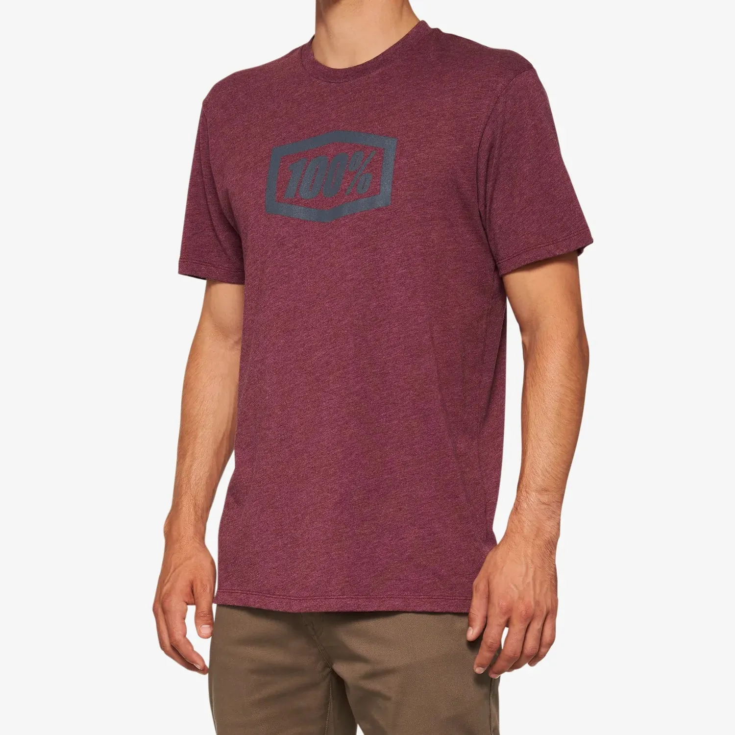 ICON Short Sleeve Tee Maroon Heather