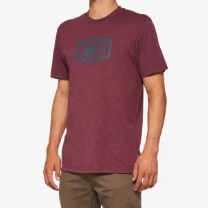 ICON Short Sleeve Tee Maroon Heather