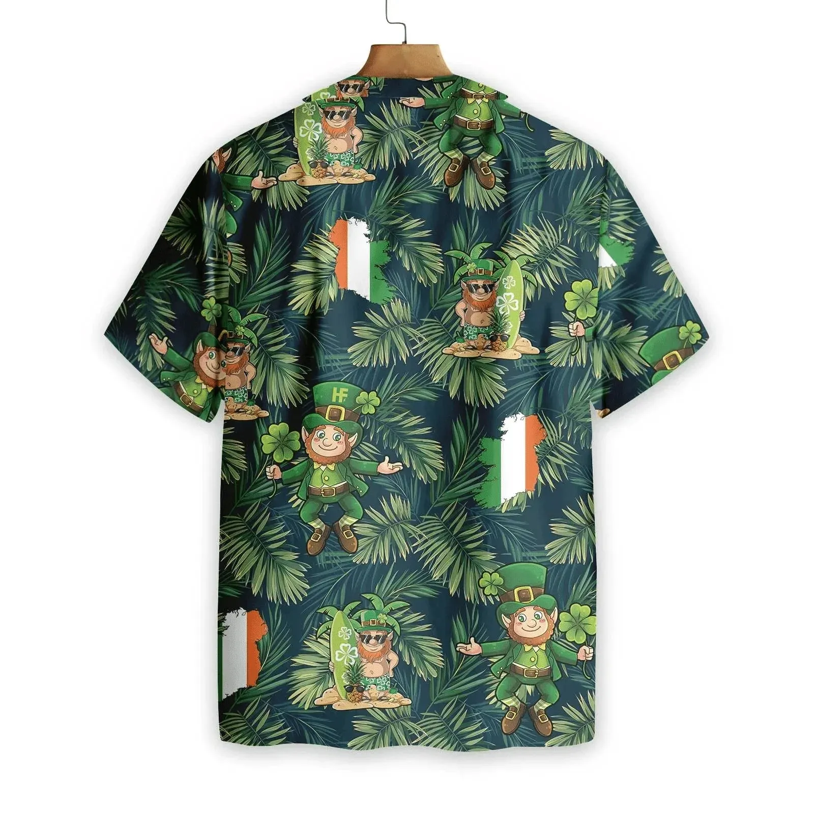 Irish Pride Happy St Patricks Day Hawaiian Shirt, Tropical Patrick's Day Aloha Shirt - Summer Gift For Men, Women