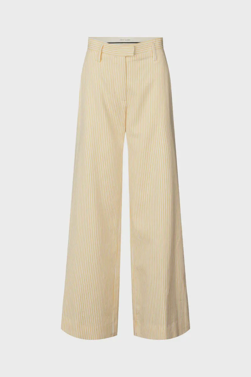 JULLA TAILORED PANT YELLOW STRIPE  - M