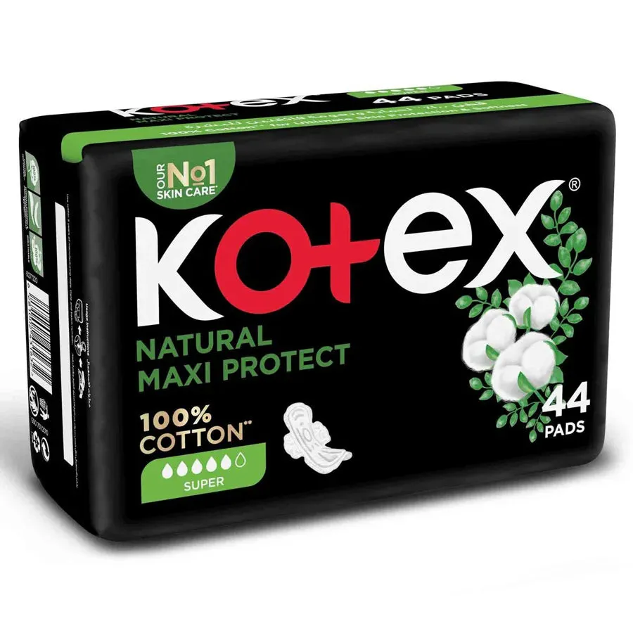 Kotex Natural Maxi Super Cotton 44's