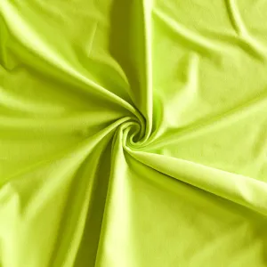 Lime Punch Bamboo Organic Cotton Spandex Jersey Knit Fabric