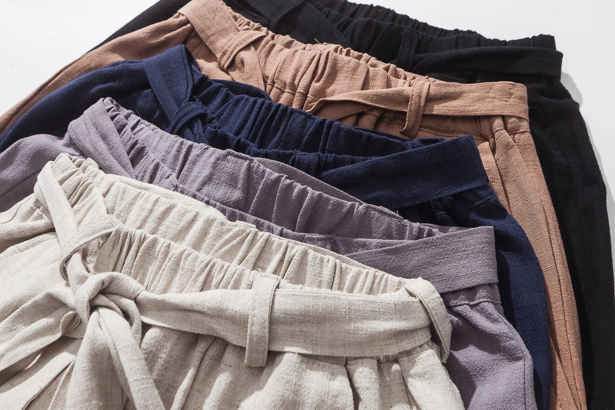 Linen Breathable Traditional Style Pants