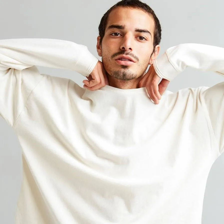 Long Sleeve Relaxed Tee (Bone)