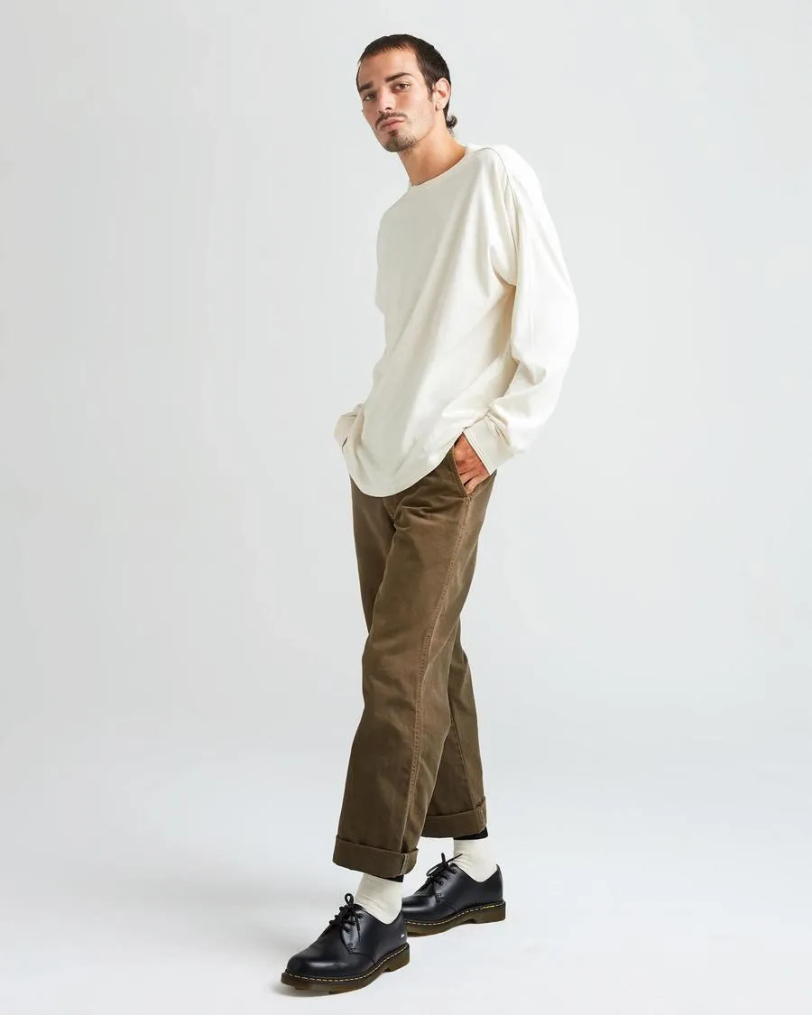 Long Sleeve Relaxed Tee (Bone)