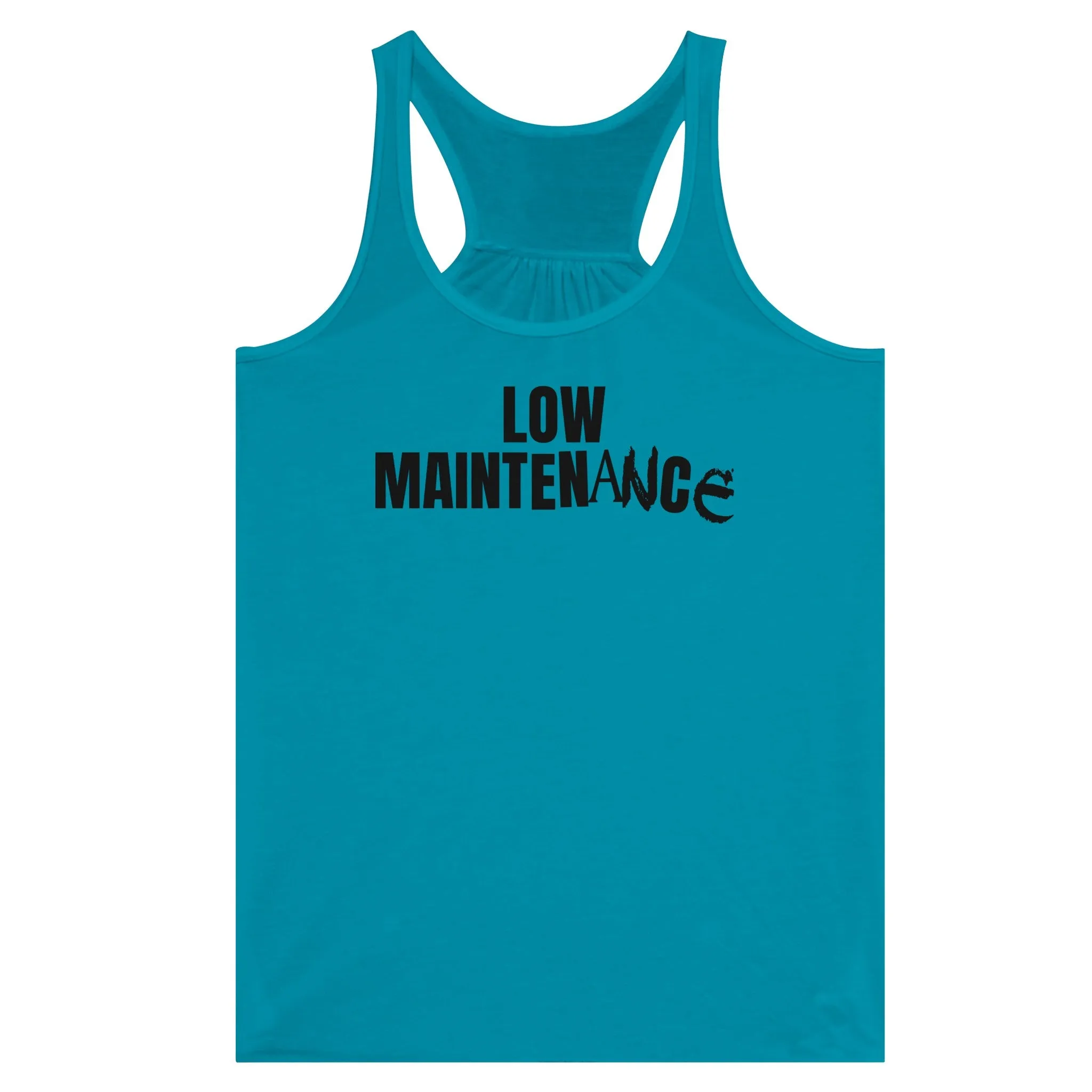 Low Maintenance  -  Women's Flowy Racerback Tank Top