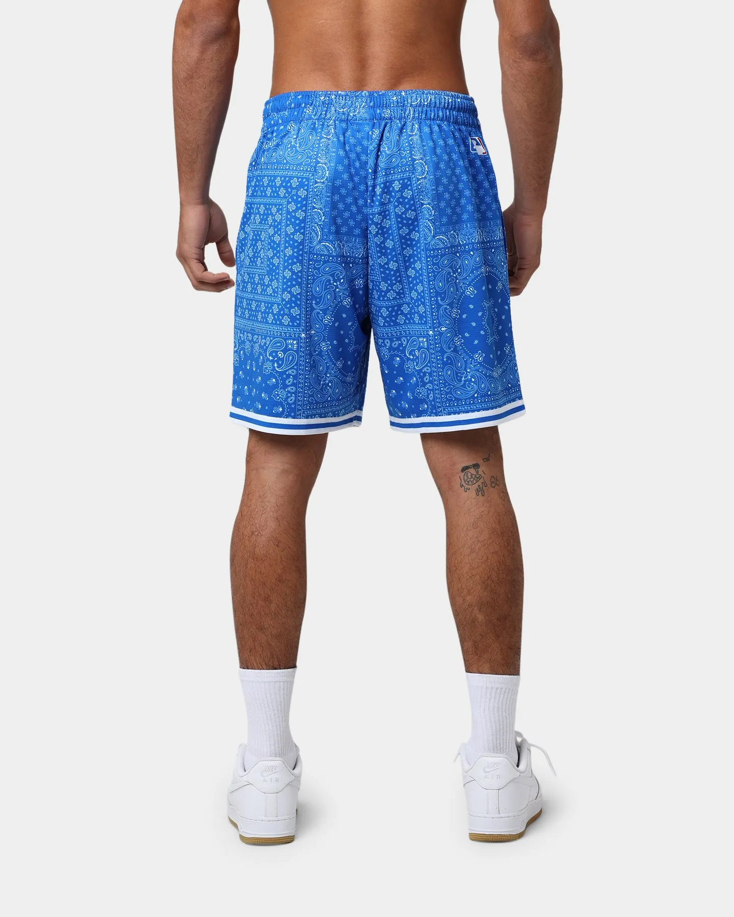 Majestic Athletic Los Angeles Dodgers Bandana Paisley Wordmark Shorts Royal Blue