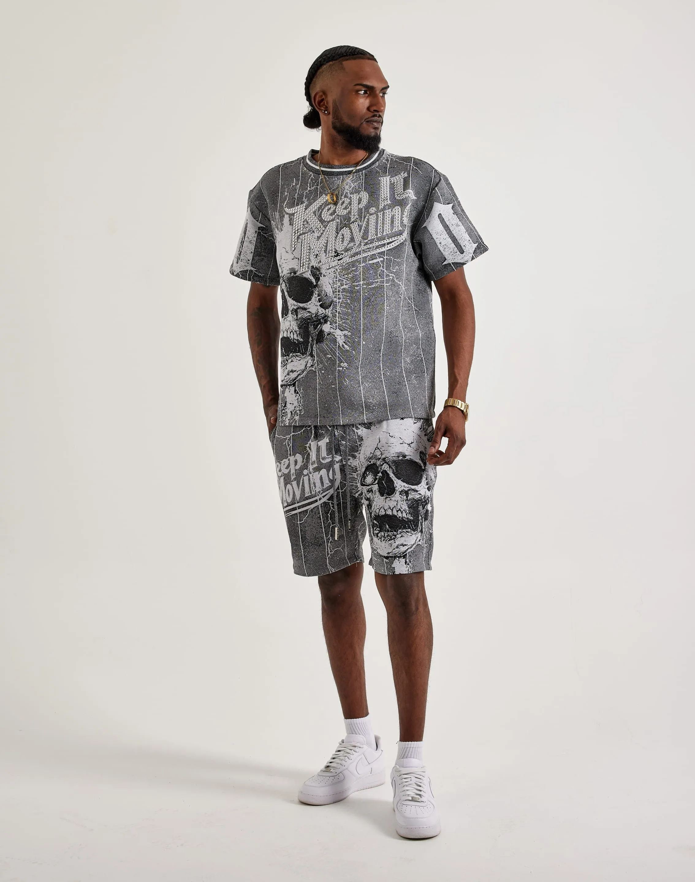 Majestik Keep It Moving Tapestry Shorts