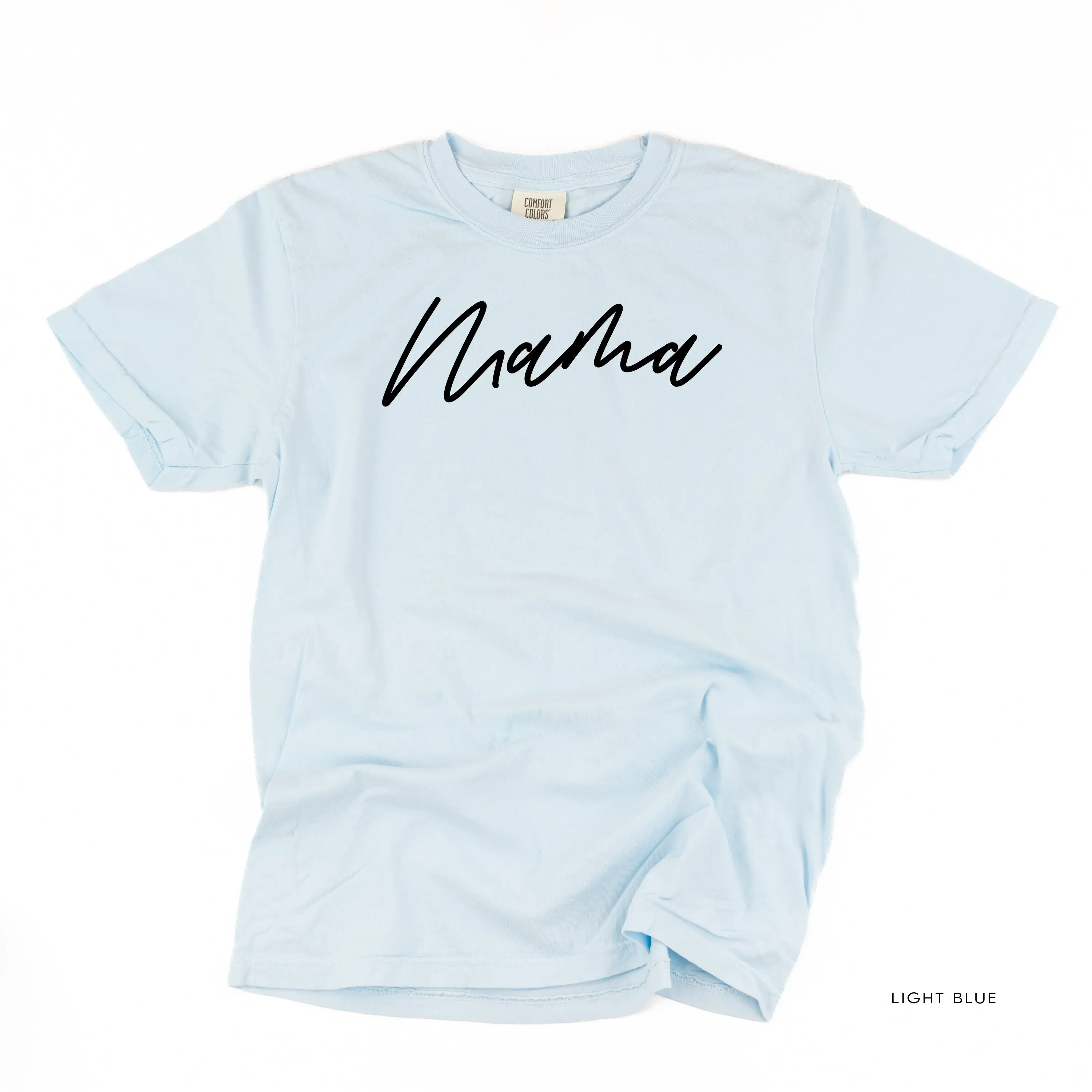 Mama (Cursive) - Basics Collection - Comfort Colors Tee