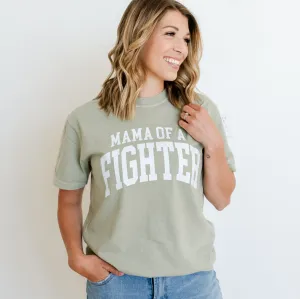 Mama of a Fighter - Varsity - SHORT SLEEVE COMFORT COLORS TEE