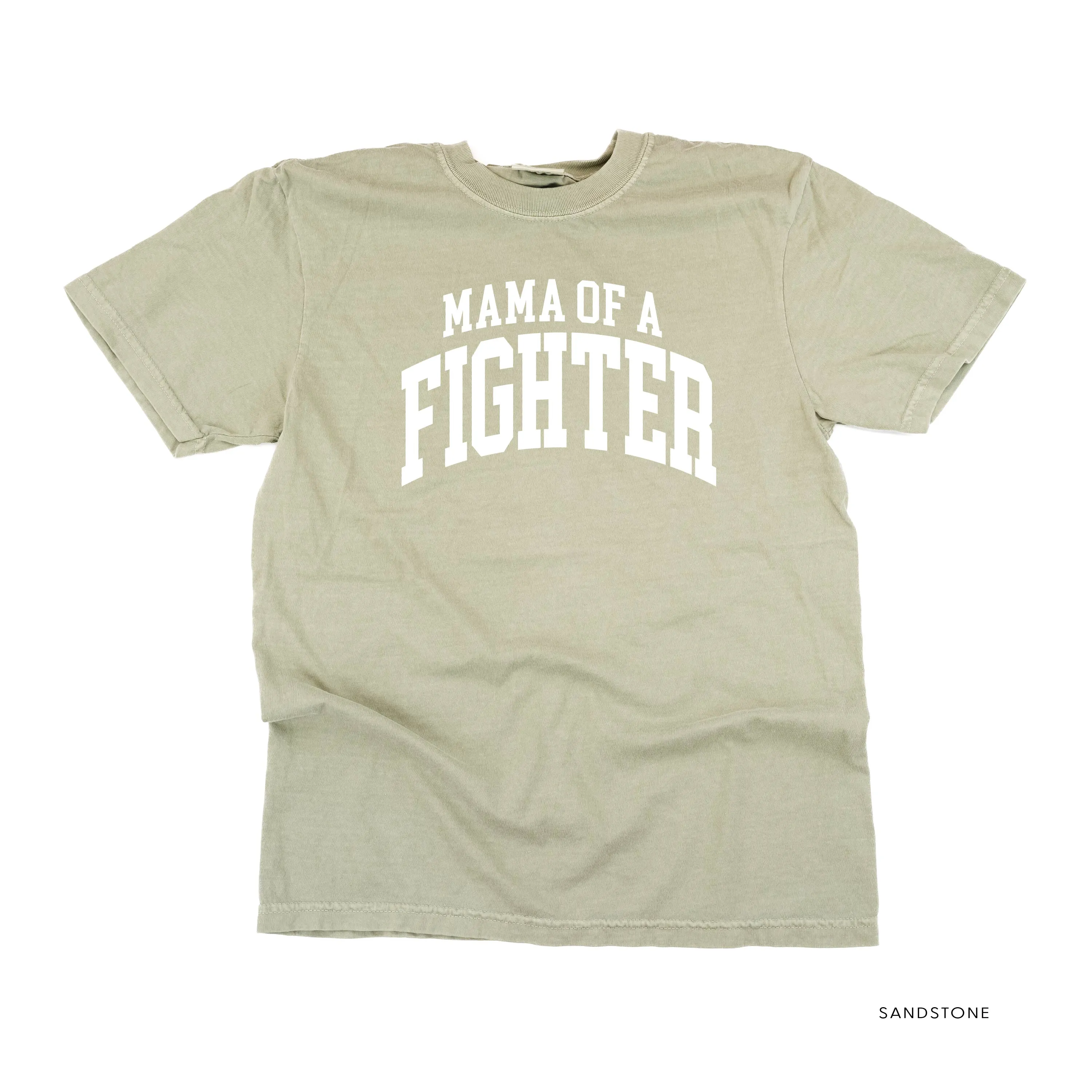 Mama of a Fighter - Varsity - SHORT SLEEVE COMFORT COLORS TEE
