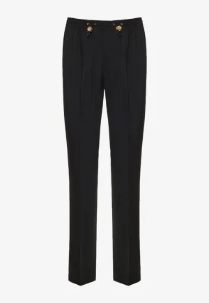 Medusa Pleated Drawstring Pants