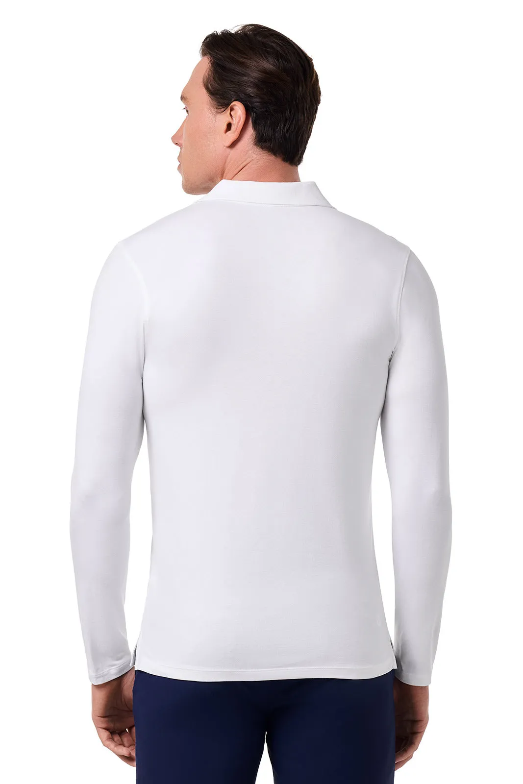 Men's Coppitt Long Sleeve Weekend Polo | White