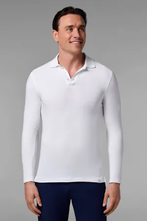 Men's Coppitt Long Sleeve Weekend Polo | White