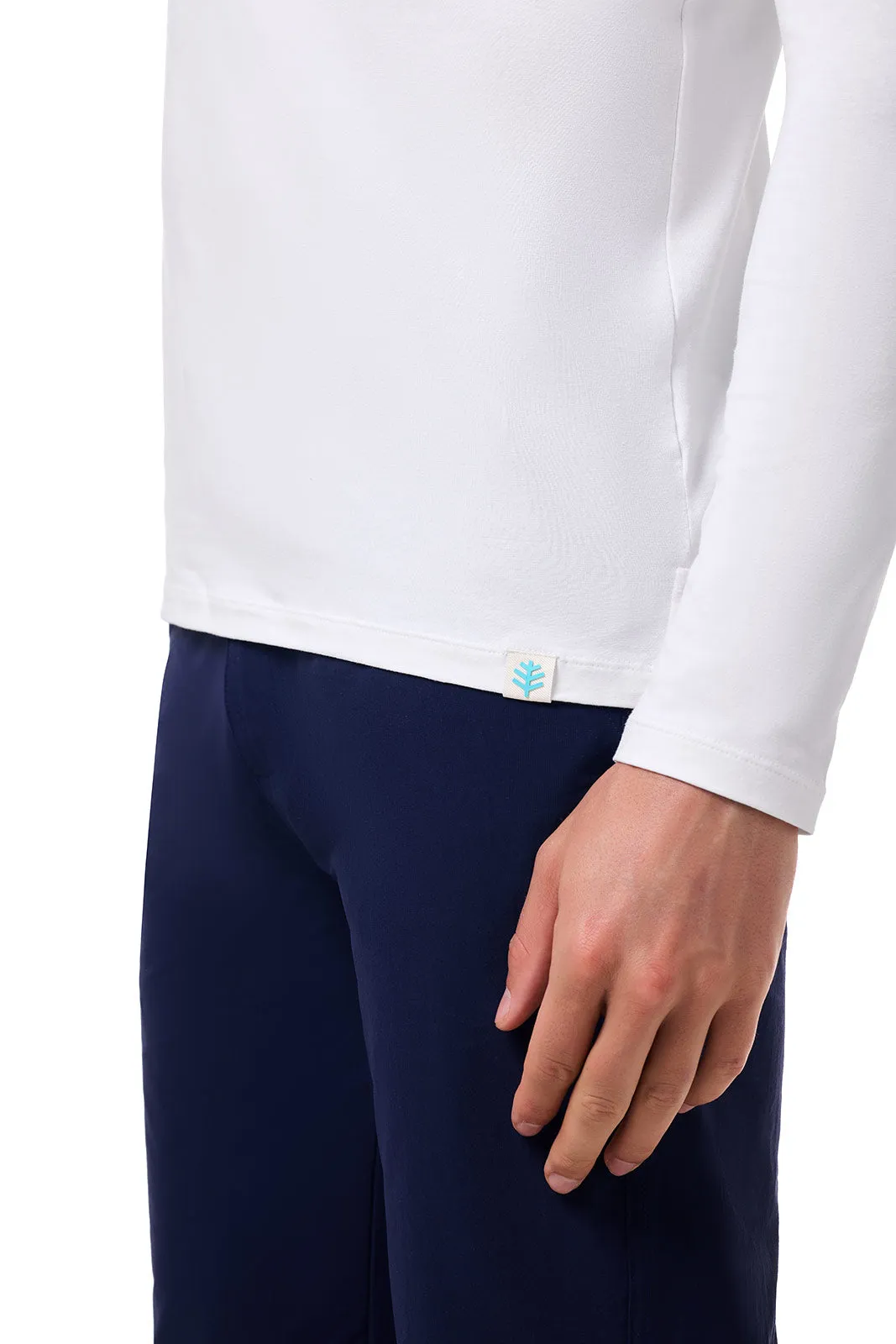 Men's Coppitt Long Sleeve Weekend Polo | White