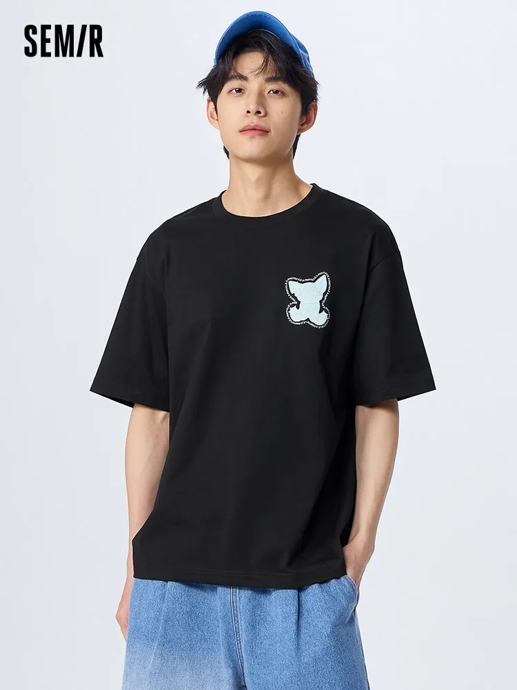 Men's Knitted Comfortable Moisture-absorbing Quick-drying Round Neck Short Sleeves T-Shirt
