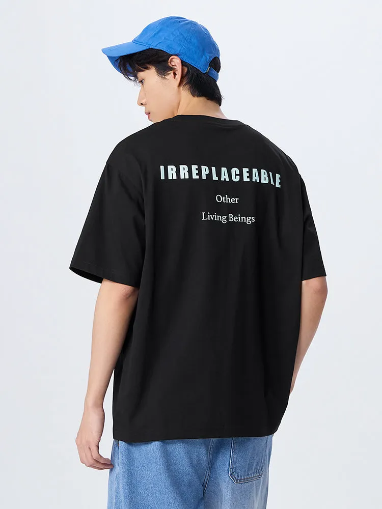 Men's Knitted Comfortable Moisture-absorbing Quick-drying Round Neck Short Sleeves T-Shirt