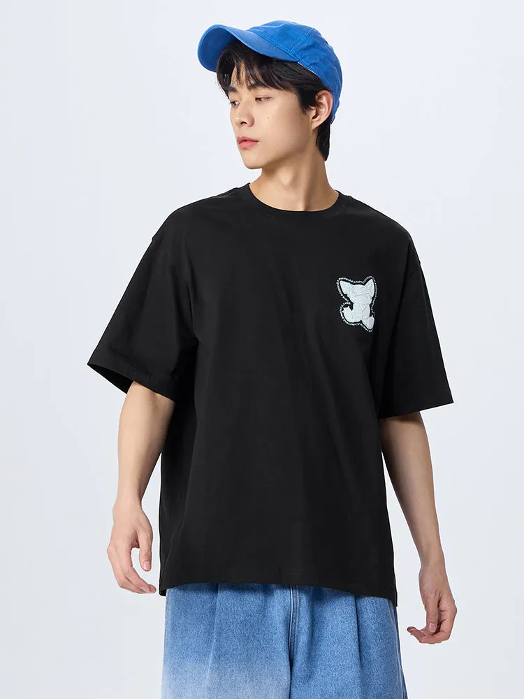 Men's Knitted Comfortable Moisture-absorbing Quick-drying Round Neck Short Sleeves T-Shirt