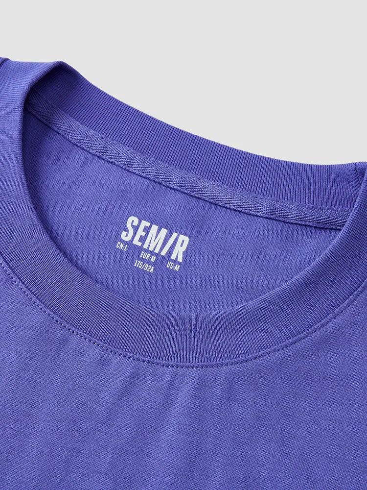 Men's Knitted Comfortable Moisture-absorbing Quick-drying Round Neck Short Sleeves T-Shirt