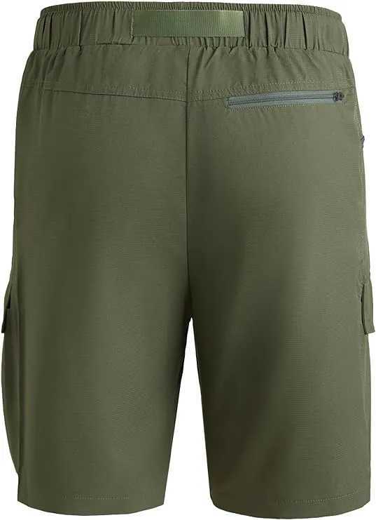 Men's Lightweight Cargo Army Green Shorts